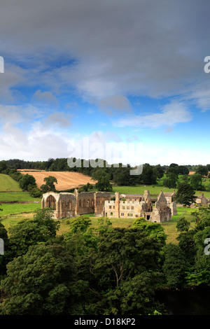 Die Ruinen von Egglestone Abbey, in der Nähe von Barnard Burgstadt, Teesdale, County Durham, England, Großbritannien, UK Stockfoto