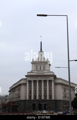 Die bulgarische Nationalversammlung Gebäude in Sofia, Bulgarien. Stockfoto