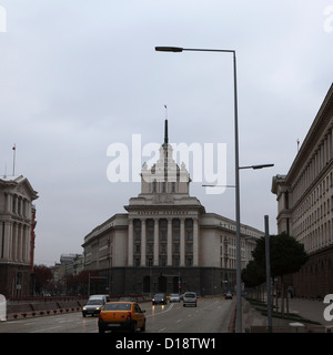 Die bulgarische Nationalversammlung Gebäude in Sofia, Bulgarien. Stockfoto