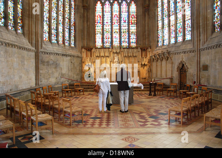 die Marienkapelle der Wells Cathedral Somerset England Stockfoto