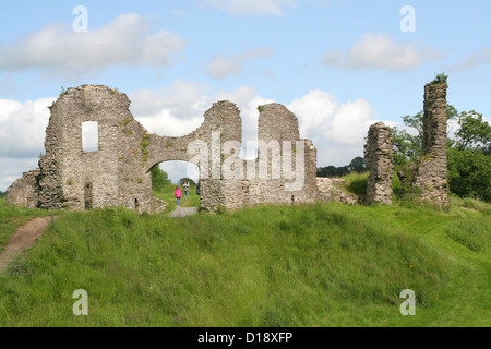 Die Burg Newcastle Emlyn Carmarthenshire Wales UK Stockfoto