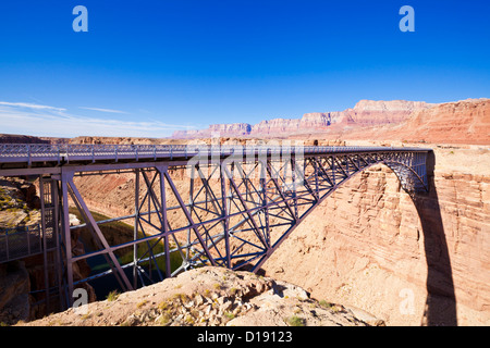 Die neue Navajo Bridge over Marble Canyon und Colorado River, in der Nähe von Lees Ferry, Arizona, USA Stockfoto