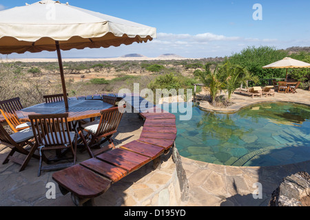 OL Donyo Wuas lodge, Chyulu Hills, Kenia, Oktober 2012 Stockfoto