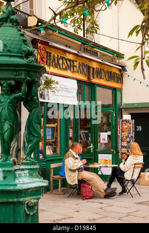 Buchhandlung Shakespeare and Company im Quartier Latin, Paris Frankreich Stockfoto