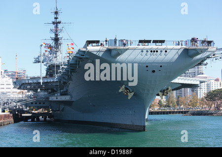 Flugzeugträger USS Midway in San Diego, Kalifornien, USA. Stockfoto