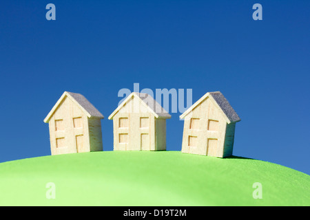 Musterhäuser Stockfoto