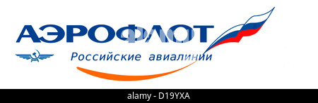 Logo der russischen Fluggesellschaft Aeroflot. Stockfoto