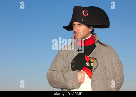 Napoleon Bonaparte mit seinen Truppen bei der Schlacht von Jena-Auerstedt in Deutschland Stockfoto