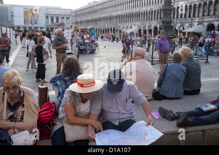 Hauptplatz in Venedig Stockfoto