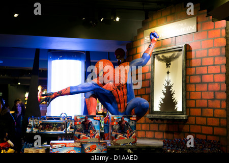 London, 12.12.2012, Spider-Man in Walt Disney Store, London Stockfoto