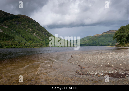 Loch Lubnaig in der Nähe von Callander, Stirlingshire, Schottland Stockfoto