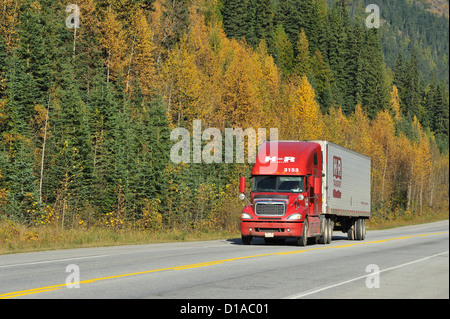 Icefields Parkway - Straße durch Banff und Jasper Nationalparks, Alberta, Kanada Stockfoto