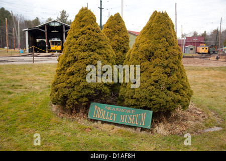 Seashore Trolley Museum in Kennebunkport, Maine Stockfoto