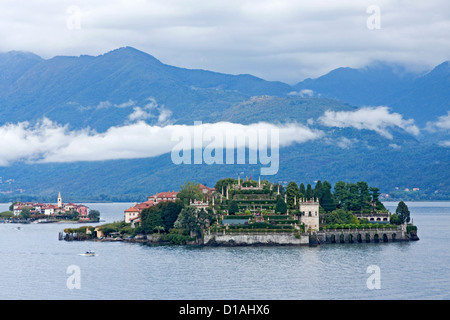 Isola Bella und Isola dei Pescatori, Lago Maggiore, Italien Stockfoto