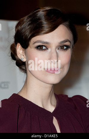 Britische Schauspielerin Keira Knightley, kommt für das Gala-Screening von A Dangerous Method. Stockfoto