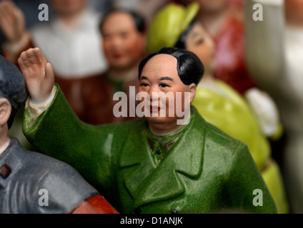 Mao Tse Tung Ornament für Panjiayuan Antique Markt, Süd Chaoyang. Peking, China Stockfoto