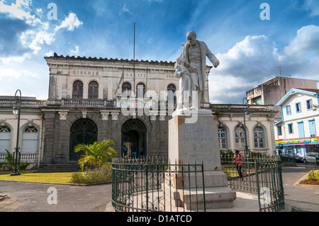 Victor Schoelcher in das Gerichtsgebäude; Palais de Justice; Martinique; Fort-de-France; Karibik Stockfoto