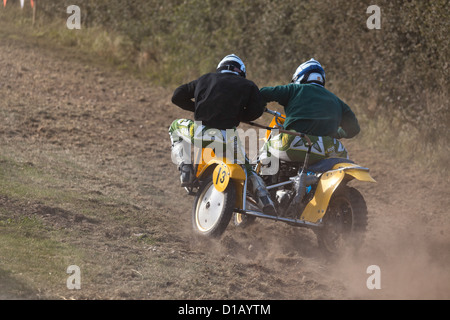 Seitenwagen Motocross beim Goodwood Revival Stockfoto