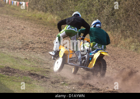 Seitenwagen Motocross beim Goodwood Revival Stockfoto