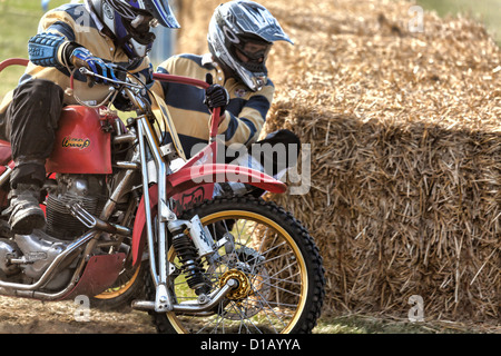 Seitenwagen Motocross beim Goodwood Revival Stockfoto