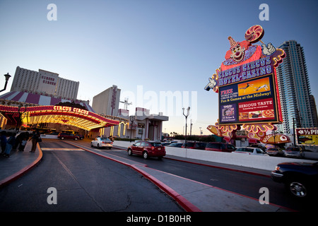 Circus Circus Hotel-Casino Eingang, Las Vegas, Nevada, USA Stockfoto