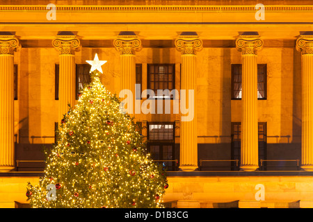 Weihnachtsbaum am Tennessee Capitol Nashville, Tennessee USA Stockfoto