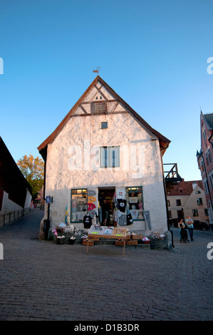 Souvenir-Shop in der mittelalterlichen Stadt Visby auf der Insel Gotland in Schweden Stockfoto