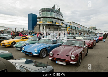 TVR-Autos auf der OGP Nürburgring Deutschland 2011 Stockfoto