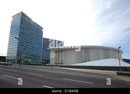 Neue Philharmonie, Konzertsaal des Philharmonique du Luxembourg, Place de l ' Europe, Kirchberg, Luxemburg, Europa Stockfoto