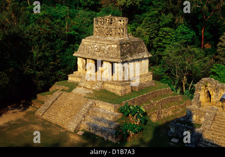 Tempel der Sonne, Palenque, Chiapas, Mexiko Stockfoto