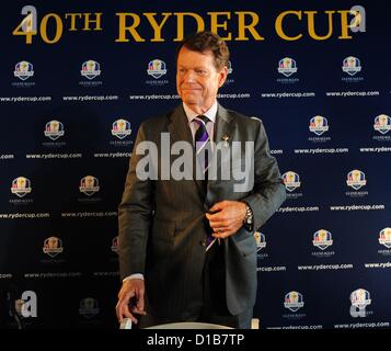 13. Dezember 2012 - Manhattan, New York, USA - TOM WATSON ist US-2014 Ryder-Cup-Kapitän auf einer Pressekonferenz am Empire State Building, Donnerstag, 13. Dezember 2012 benannt. (Bild Kredit: Bryan Smith/ZUMAPRESS.com ©) Stockfoto