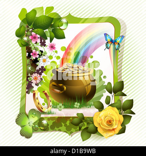 St. Patricks Day Karte Stockfoto