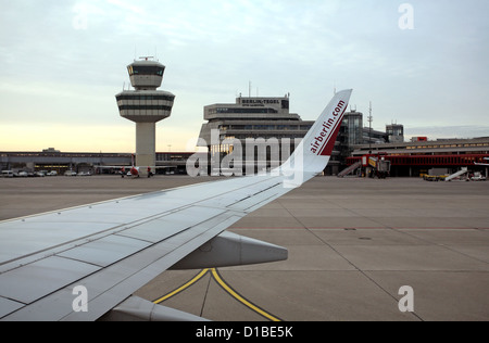 Berlin, Deutschland, Blick auf den Flughafen Berlin-Tegel Stockfoto