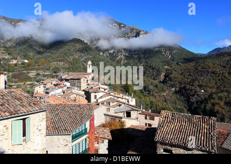 Massoins, malerisches Dorf im Hinterland von Alpes-Maritimes Stockfoto