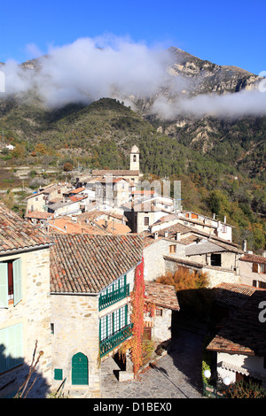 Massoins, malerisches Dorf im Hinterland von Alpes-Maritimes Stockfoto