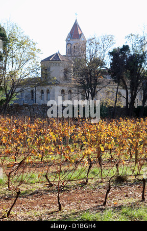 Das Kloster von Saint-Honorat Insel in der Nähe von Cannes, Alpes-Maritimes, Cote d ' Azur Stockfoto