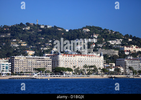 Das Carlton Palasthotel in Cannes Croisette Stockfoto