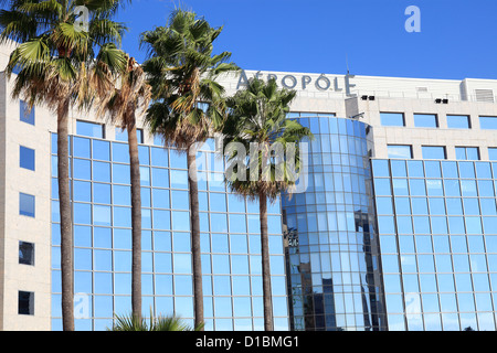 Malerische Architektur des Business-Centers Arenas in Nizza Stadt Stockfoto