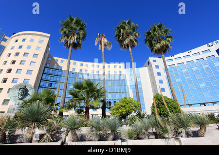 Malerische Architektur des Business-Centers Arenas in Nizza Stadt Stockfoto