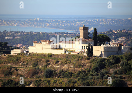 Das Chateau de Cremat in SAint Roman de Bellet in der Nähe von Nizza Stadt Stockfoto