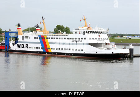 Wyk auf Föhr, Deutschland, die Fähre Rungholt Wyker Dampfschiff Reederei WDR Stockfoto