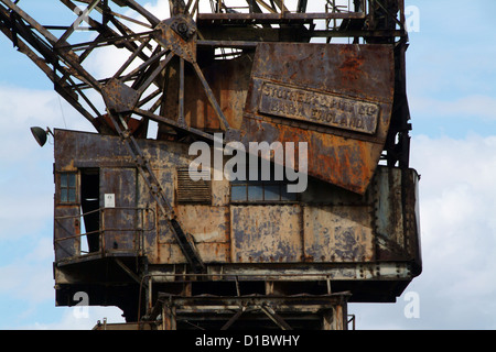 Kran am Battersea Power Station Stockfoto