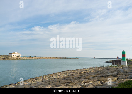 Segura Flussmündung in Guardamar, Costa Blanca, Spanien Stockfoto