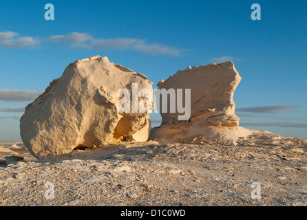 Kreide, Felsformationen, Weiße Wüste (Sahara el Beyda), Ägypten Stockfoto