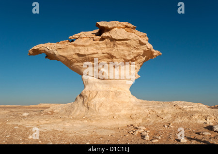 Pilz-Felsformationen, Weiße Wüste (Sahara el Beyda), Ägypten Stockfoto