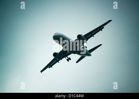 Jet Flugzeug im Flug. Stockfoto