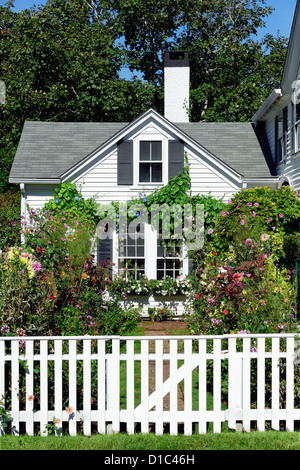 Emily Post Haus und Garten, Edgartown, Massachusetts, USA Stockfoto