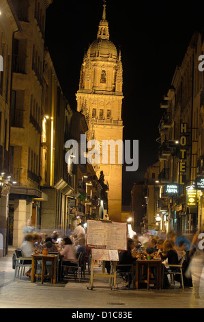 Salamanca, Rua Mayor Straße, Via De La Plata, Calle De La Rua Mayor, Kastilien-León, Spanien. Stockfoto