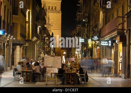 Salamanca, Rua Mayor Straße, Via De La Plata, Calle De La Rua Mayor, Kastilien-León, Spanien. Stockfoto