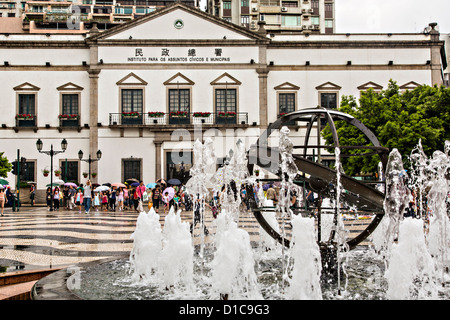 Senatsplatz oder Senatsplatz in Macau. Stockfoto